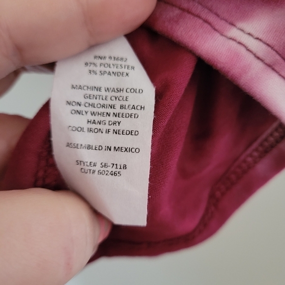 NWOT Forgoten Grâce Tie dye cowl neck sweater long sleeve A line Oversize - Picture 6 of 6